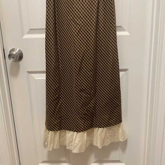 NWT ANTONIO MELANI x Courtney Grow Bond Gingham Print Flutter Hem Midi Dress - Picture 11 of 15